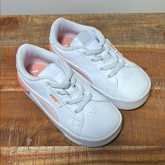Puma Other - PUMA Kids White and Pink Sneakers, 9C